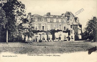 Carte postale ancienne Chateau de Thevalles — Chémeré-le-Roi (Mayenne)