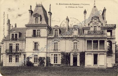 Carte postale ancienne Chateau de Torce — Cigne (Mayenne)