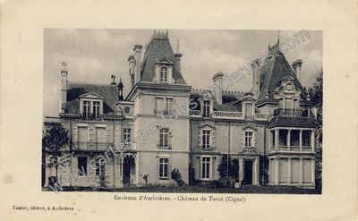 Carte postale ancienne Chateau de Torce — Cigne (Mayenne)