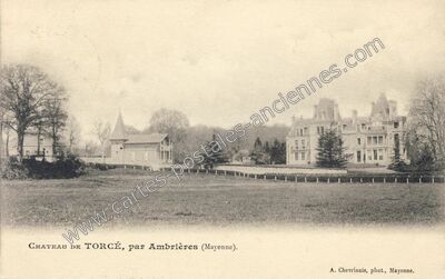 Carte postale ancienne Chateau de Torce — Cigne (Mayenne)