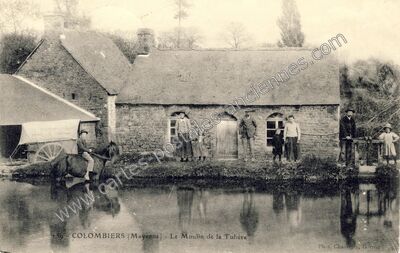 Carte postale ancienne Moulin de la Tuliere — Colombiers-du-Plessis (Mayenne)