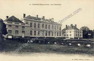 Carte postale ancienne Le Château — Craon (Mayenne)