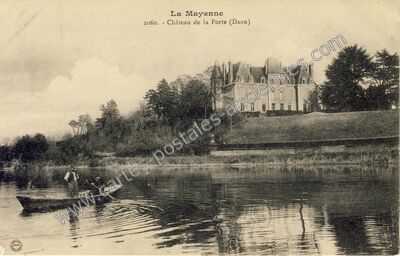 Carte postale ancienne Chateau de la Porte — Daon (Mayenne)