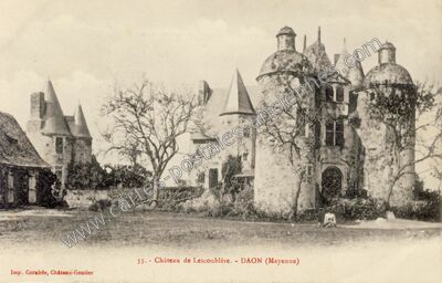 Carte postale ancienne Chateau de Lescoublere — Daon (Mayenne)