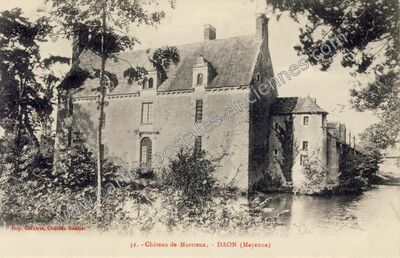 Carte postale ancienne Chateau de Mortreux — Daon (Mayenne)