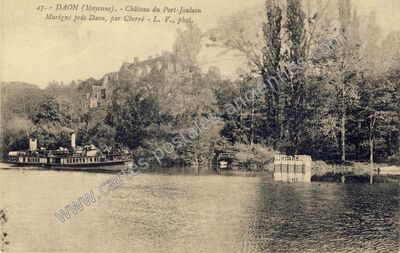 Carte postale ancienne Château du Port-Joulain Marigné près Daon — Daon (Mayenne)
