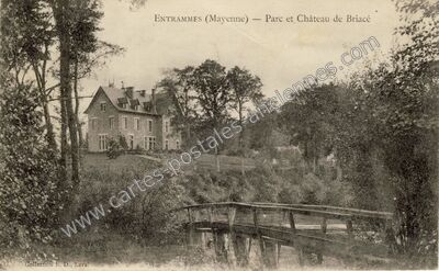 Carte postale ancienne Chateau de Briace — Entrammes (Mayenne)