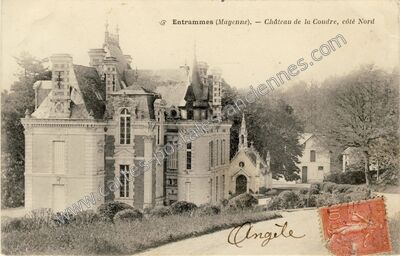 Carte postale ancienne Chateau de la Coudre — Entrammes (Mayenne)
