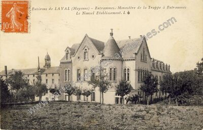 Carte postale ancienne Monastère de la Trappe à Entrammes — Entrammes (Mayenne)