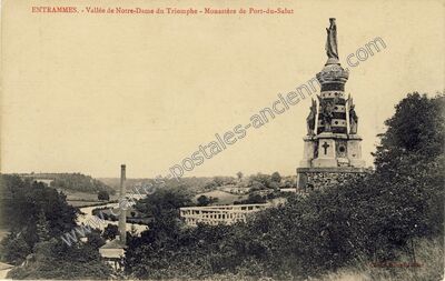 Carte postale ancienne Vallée de Notre-Dame du Triomphe - Monastère de Port-du-Salut — Entrammes (Mayenne)