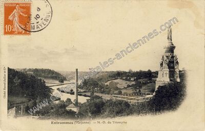Carte postale ancienne N.-D. du Triomphe — Entrammes (Mayenne)