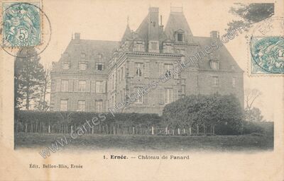 Carte postale ancienne Chateau de Panard — Ernée (Mayenne)