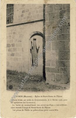 Carte postale ancienne Eglise de Notre-Dame de l'Epine — Évron (Mayenne)