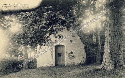 Carte postale ancienne Chapelle St Père de la Cour — Fromentières (Mayenne)