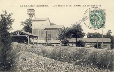 Carte postale ancienne Le Genest — Le Genest-Saint-Isle (Mayenne)