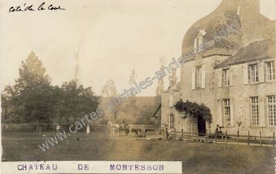 Carte postale ancienne Chateau de Montesson — Gesvres (Mayenne)