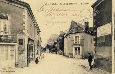 Carte postale ancienne La Poste — Grez-en-Bouère (Mayenne)