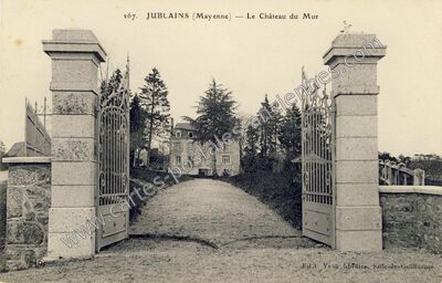 Carte postale ancienne Le Château du Mur — Jublains (Mayenne)
