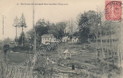 Carte postale ancienne Juvigne des Landes — Juvigné (Mayenne)