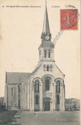 Carte postale ancienne Juvigne des Landes — Juvigné (Mayenne)
