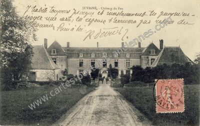Carte postale ancienne Château du Feu — Juvigné (Mayenne)