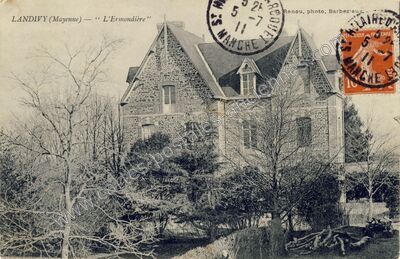 Carte postale ancienne L'Ermondière — Landivy (Mayenne)