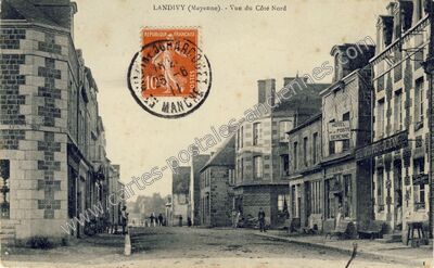 Carte postale ancienne Vue du Côté Nord — Landivy (Mayenne)