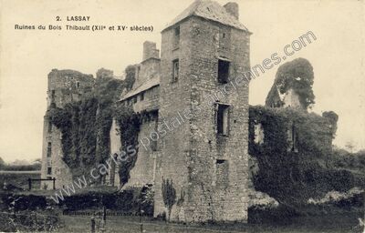Carte postale ancienne Chateau de Bois Thibault — Lassay-les-Châteaux (Mayenne)