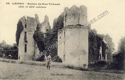 Carte postale ancienne Chateau de Bois Thibault — Lassay-les-Châteaux (Mayenne)