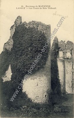 Carte postale ancienne Chateau de Bois Thibault — Lassay-les-Châteaux (Mayenne)