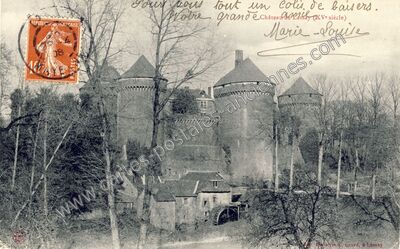 Carte postale ancienne Chateau de Lassay — Lassay-les-Châteaux (Mayenne)