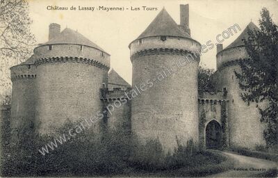 Carte postale ancienne Chateau de Lassay — Lassay-les-Châteaux (Mayenne)