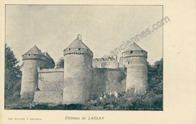 Carte postale ancienne Chateau de Lassay — Lassay-les-Châteaux (Mayenne)