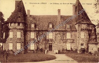 Carte postale ancienne Chateau du Bois du Maine — Lassay-les-Châteaux (Mayenne)