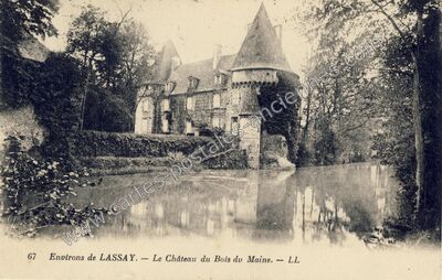 Carte postale ancienne Chateau du Bois du Maine — Lassay-les-Châteaux (Mayenne)