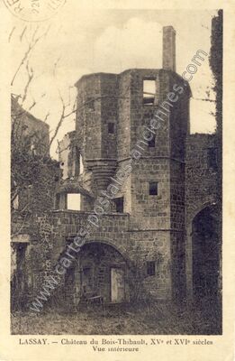 Carte postale ancienne Chateau du Bois Thibault — Lassay-les-Châteaux (Mayenne)