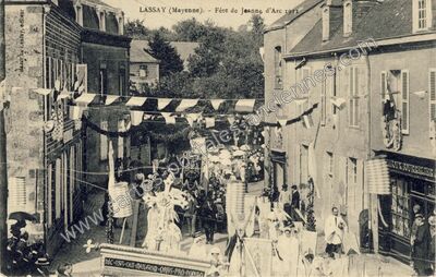 Carte postale ancienne Lassay f — Lassay-les-Châteaux (Mayenne)