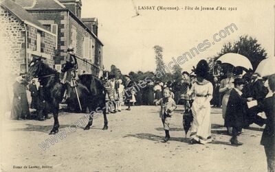 Carte postale ancienne Lassay f — Lassay-les-Châteaux (Mayenne)