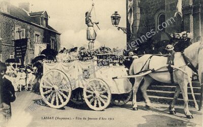 Carte postale ancienne Lassay f — Lassay-les-Châteaux (Mayenne)