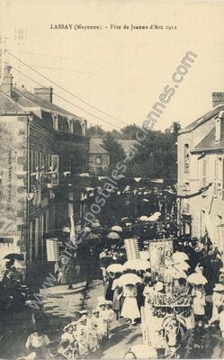 Carte postale ancienne Lassay f — Lassay-les-Châteaux (Mayenne)