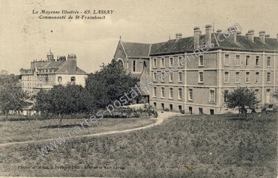 Carte postale ancienne St Fraimbault de Lassay — Lassay-les-Châteaux (Mayenne)