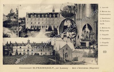 Carte postale ancienne St Fraimbault de Lassay — Lassay-les-Châteaux (Mayenne)