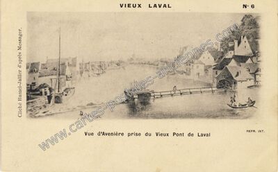 Carte postale ancienne Avesnieres — Laval (Mayenne)