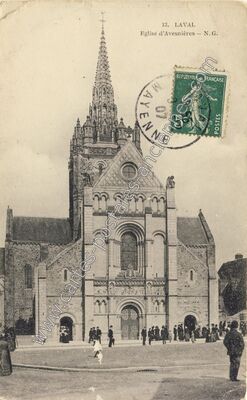 Carte postale ancienne Avesnieres — Laval (Mayenne)