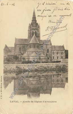 Carte postale ancienne Avesnieres — Laval (Mayenne)