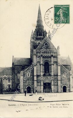 Carte postale ancienne Avesnieres — Laval (Mayenne)