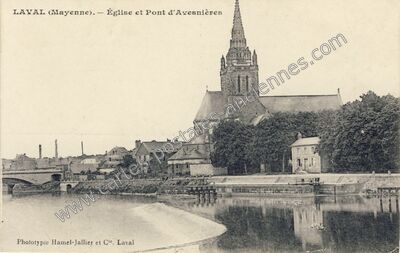 Carte postale ancienne Avesnieres — Laval (Mayenne)
