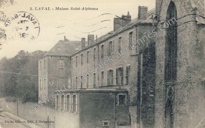 Carte postale ancienne Maison Saint-Alphonse — Laval (Mayenne)