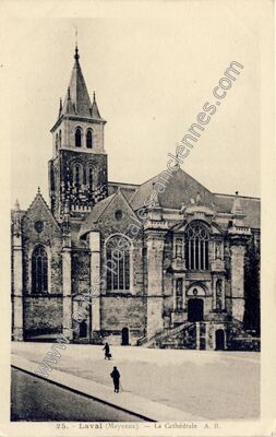 Carte postale ancienne La Cathédrale — Laval (Mayenne)