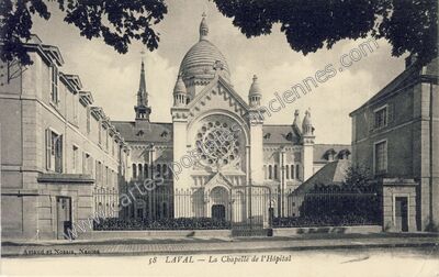 Carte postale ancienne La Chapelle de l'Hôpital — Laval (Mayenne)
